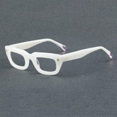 Eaman Vintage Acetate Glasses Frame Geometric Frames Southood C2 White